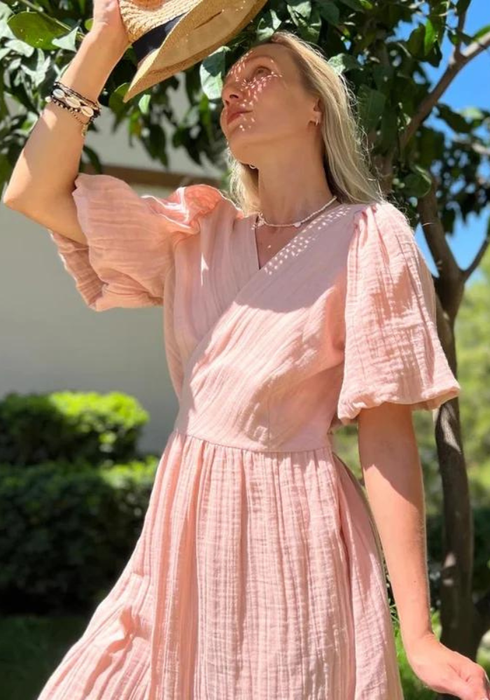 Robe rose printemps hotsell