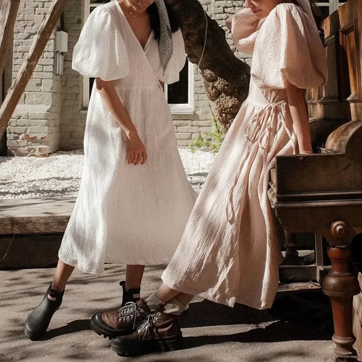 robe gaze de coton vintage