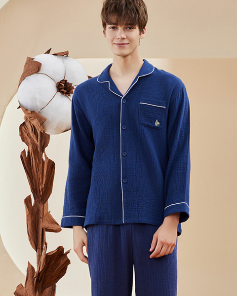 Pyjama gaze de coton homme