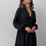 Robe noire gaze de coton