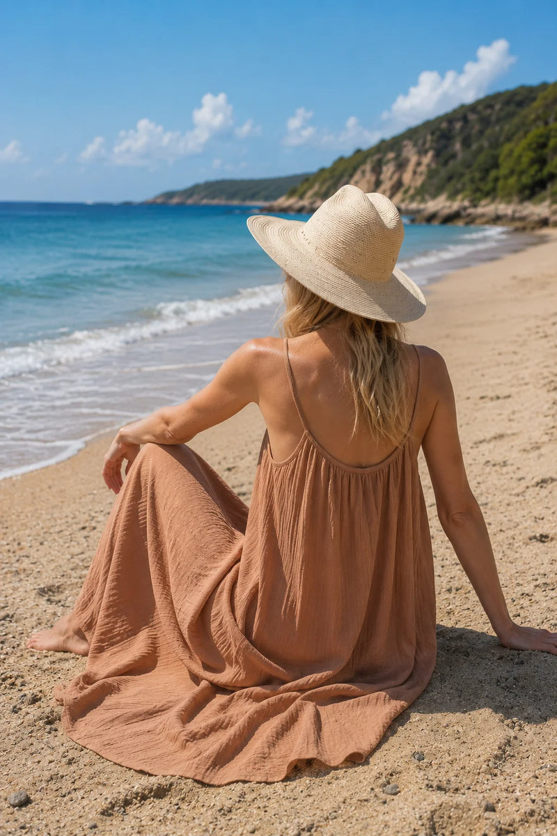 Robe de plage gaze de coton