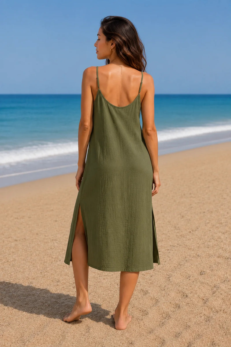Robe double gaze de coton