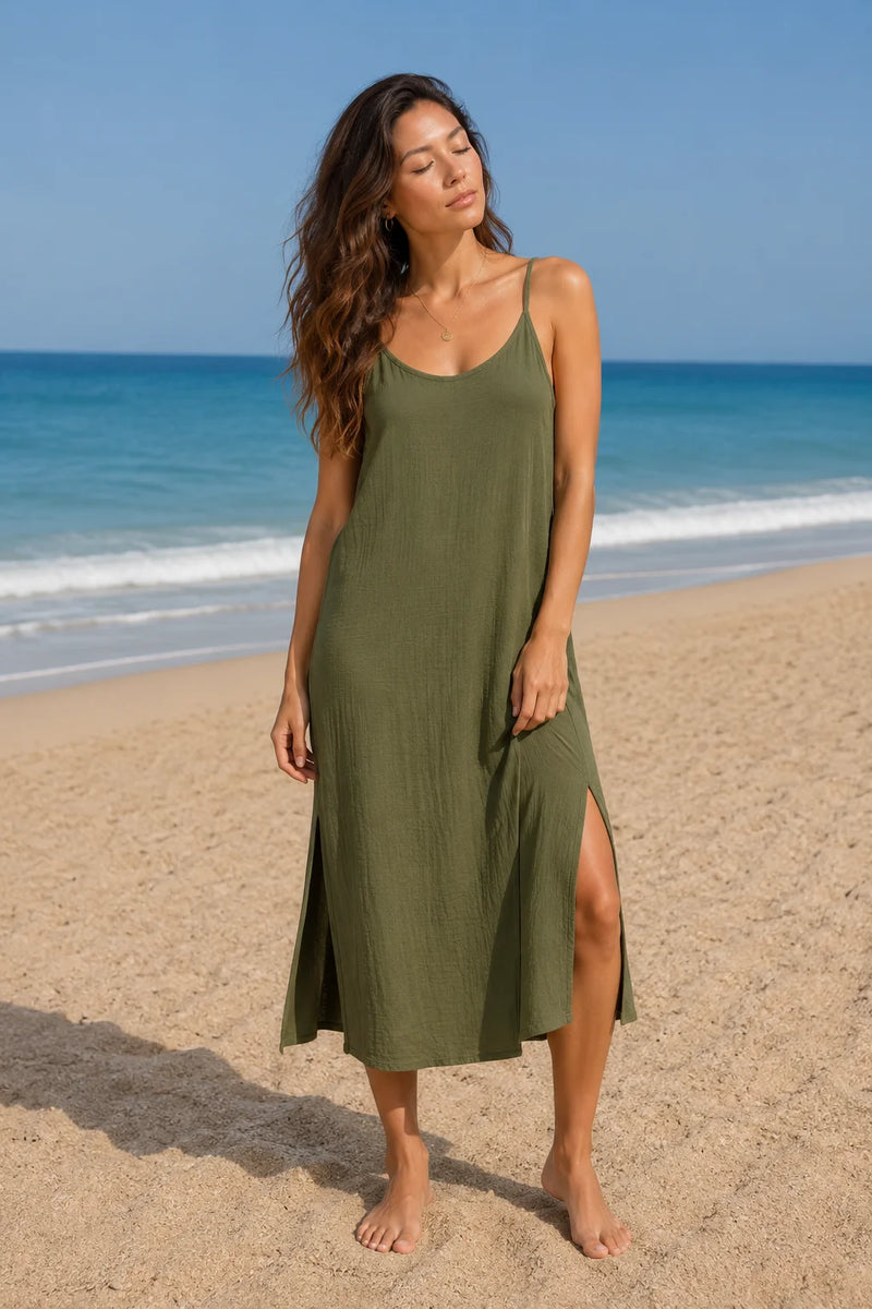 Robe double gaze de coton