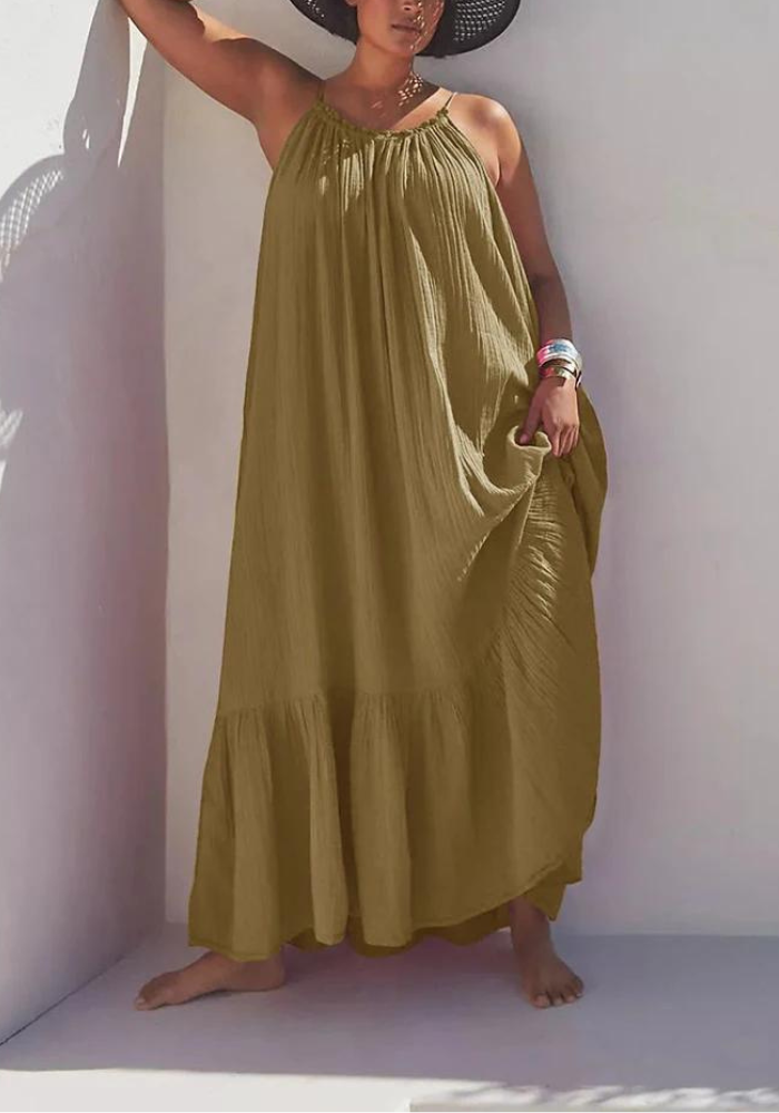 Robe gaze de coton grande taille