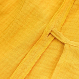 Robe gaze de coton jaune tissus