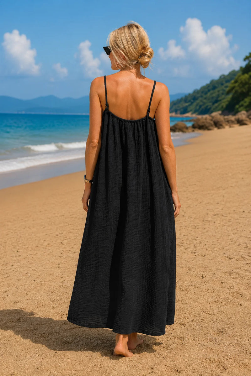 Robe gaze de coton grande taille