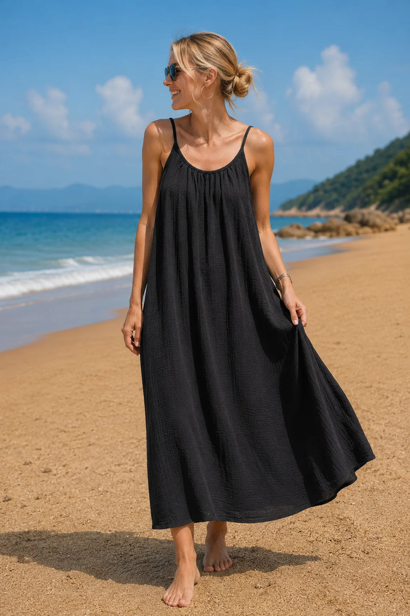Robe gaze de coton grande taille