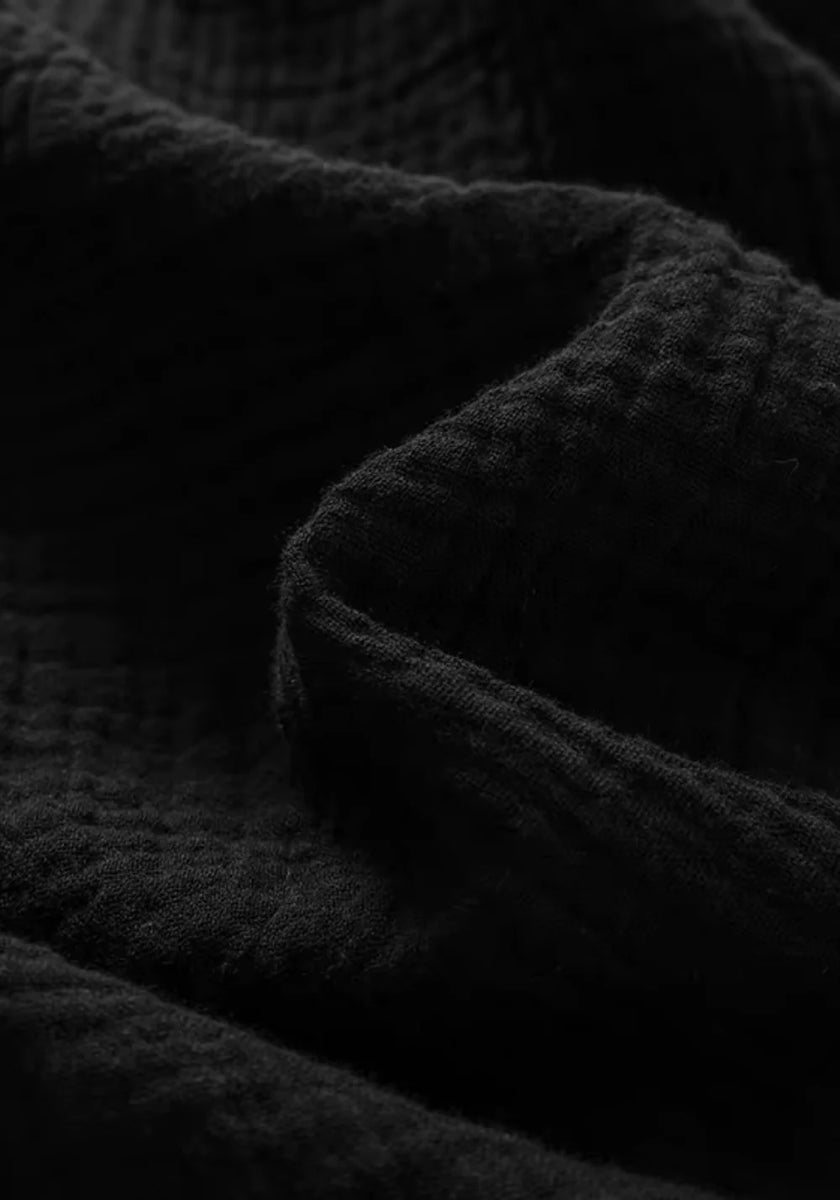 Robe noire gaze de coton