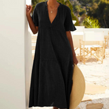 Robe noire gaze de coton