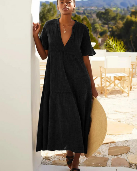 Robe femme en coton sale