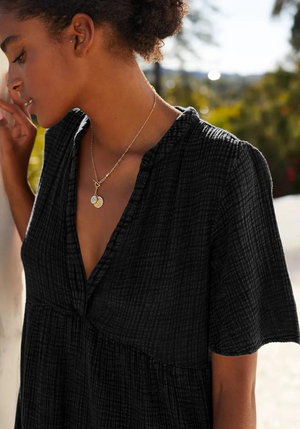 Robe D'Été Femme En Gaze De Coton - Longueur Mi-Longue, Bretelles Larges, Style Bohème Chic Avec Poche