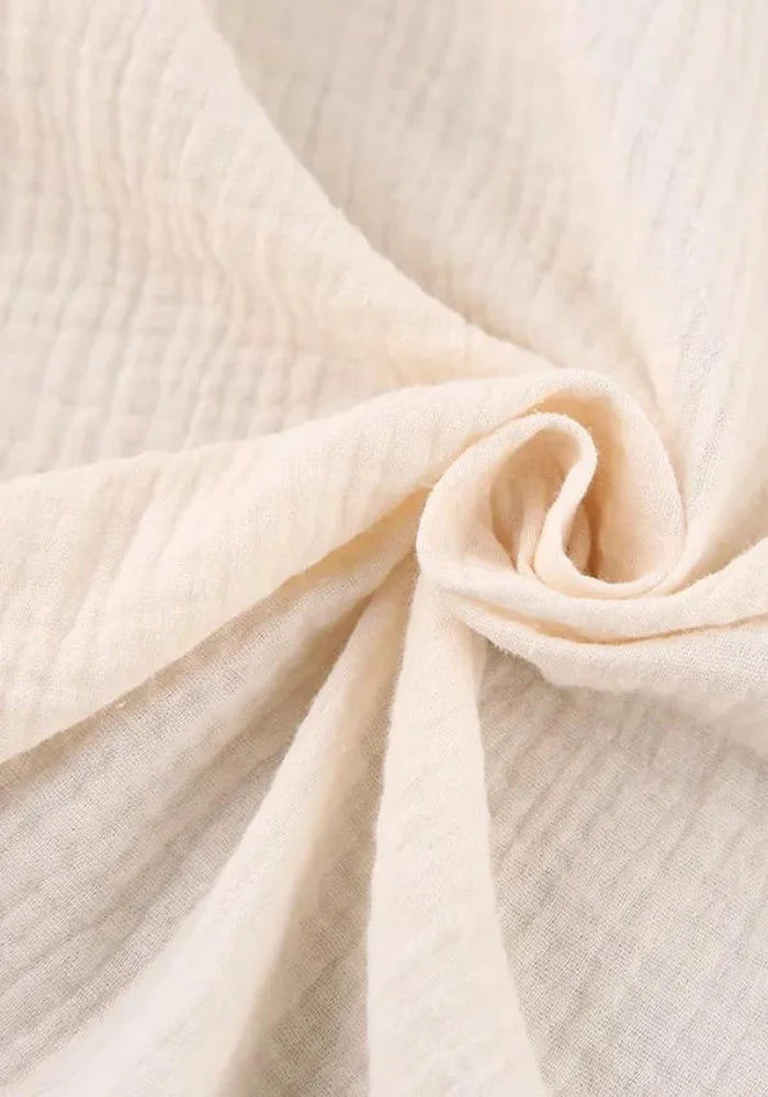 Robe portefeuille gaze de coton