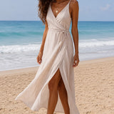 Robe portefeuille gaze de coton