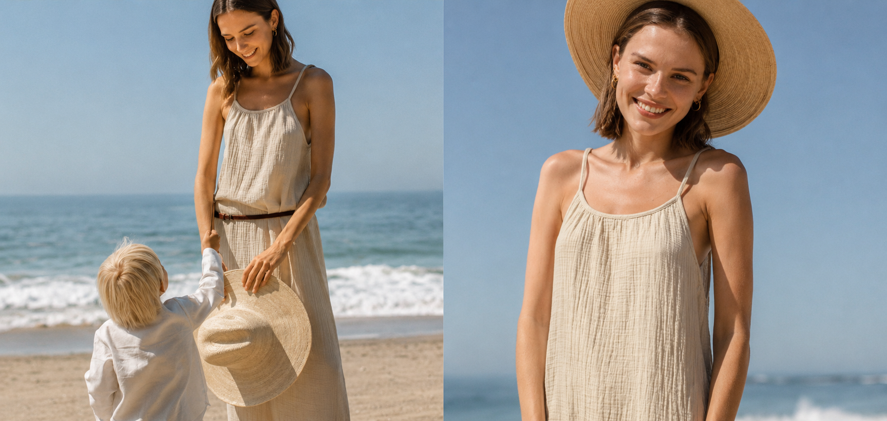 robe en gaze de coton pc